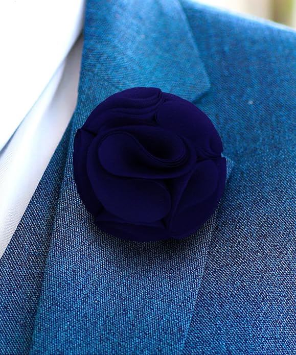 Vittorio Vico Unisex Rose Flower Lapel Pin