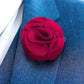 Vittorio Vico Unisex Rose Flower Lapel Pin