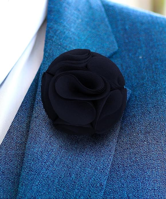 Vittorio Vico Unisex Rose Flower Lapel Pin