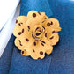 Vittorio Vico Unisex Polka Dot Flower Lapel Pin