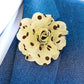 Vittorio Vico Unisex Polka Dot Flower Lapel Pin