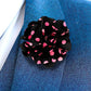 Vittorio Vico Unisex Polka Dot Flower Lapel Pin