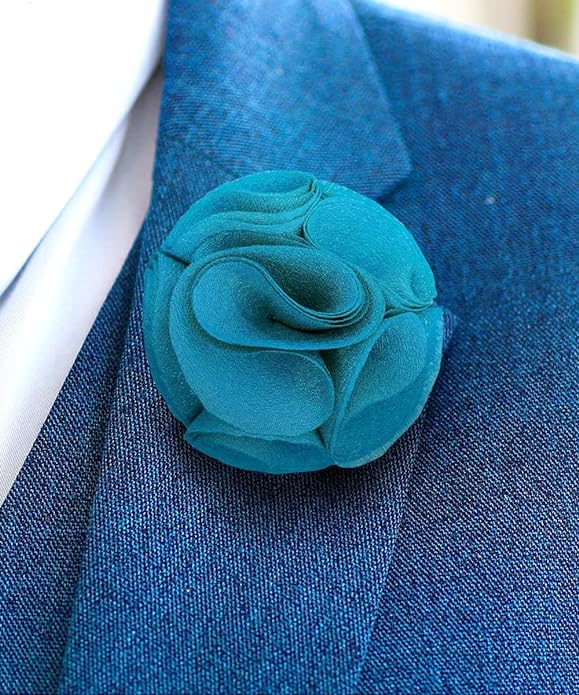 Vittorio Vico Unisex Rose Flower Lapel Pin