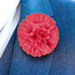 Vittorio Vico Unisex Carnation Flower Lapel Pin