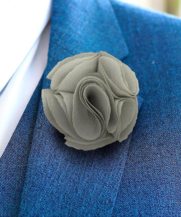 Vittorio Vico Unisex Rose Flower Lapel Pin