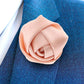 Vittorio Vico Unisex Satin Rose Bud Flower Lapel Pin