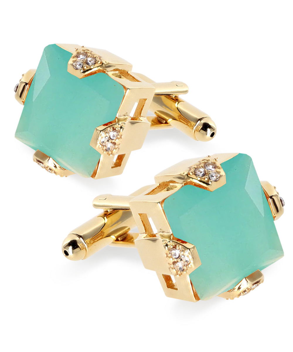 Vittorio Vico Princess Cut Colorstone Cufflinks: CL13XX Series