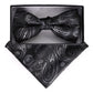 Vittorio Farina Men's Paisley Design Satin Bow Tie & Pocket Square in Gift Box