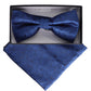 Vittorio Farina Men's Paisley Design Satin Bow Tie & Pocket Square in Gift Box