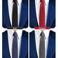 Vittorio Farina Men's Satin Skinny Necktie (Multipack)