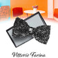 Vittorio Farina Men's Rhinestone Bow Tie in Gift Box