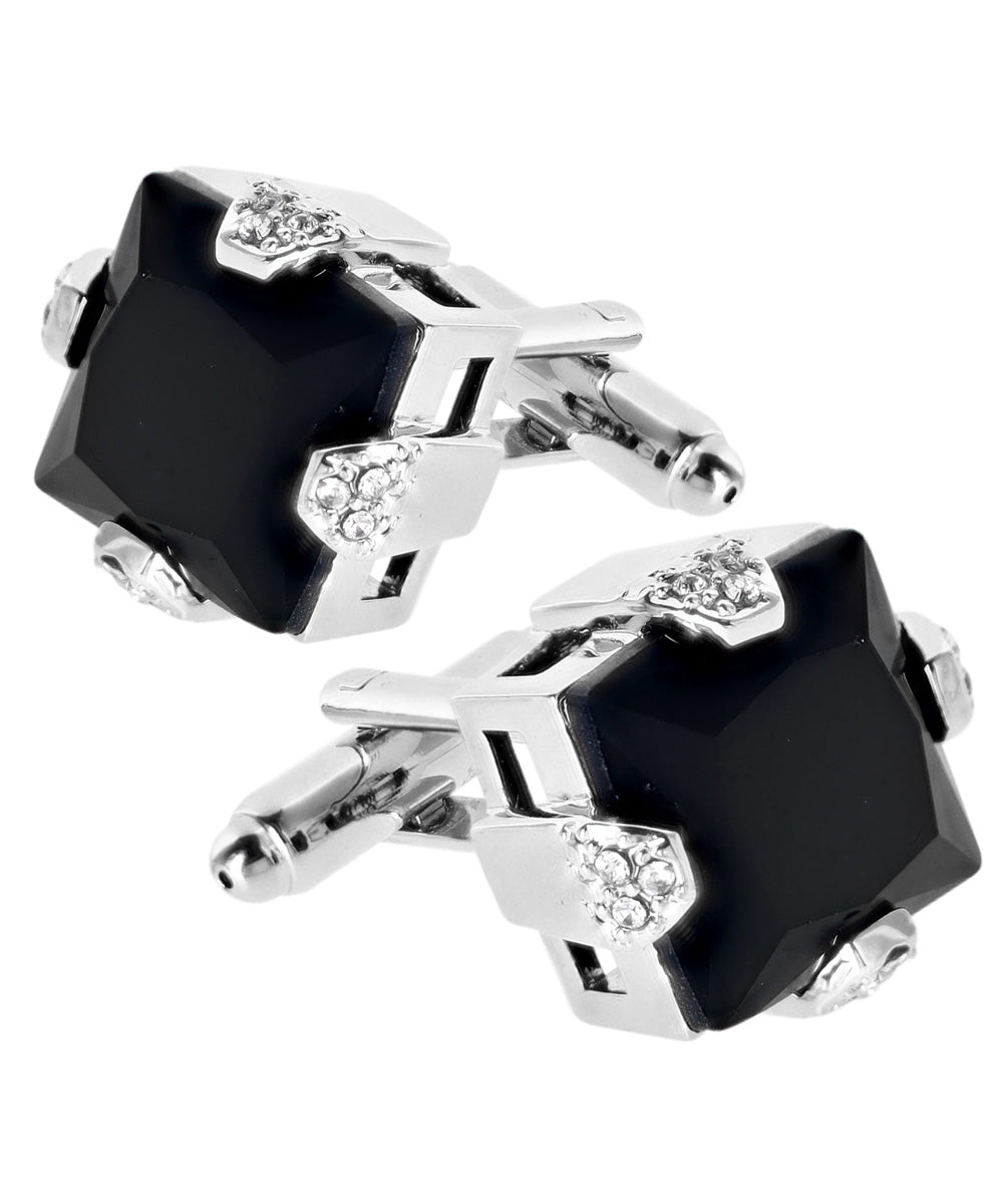 Vittorio Vico Princess Cut Colorstone Cufflinks: CL13XX Series