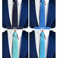 Vittorio Farina Men's Satin Skinny Necktie (Multipack)