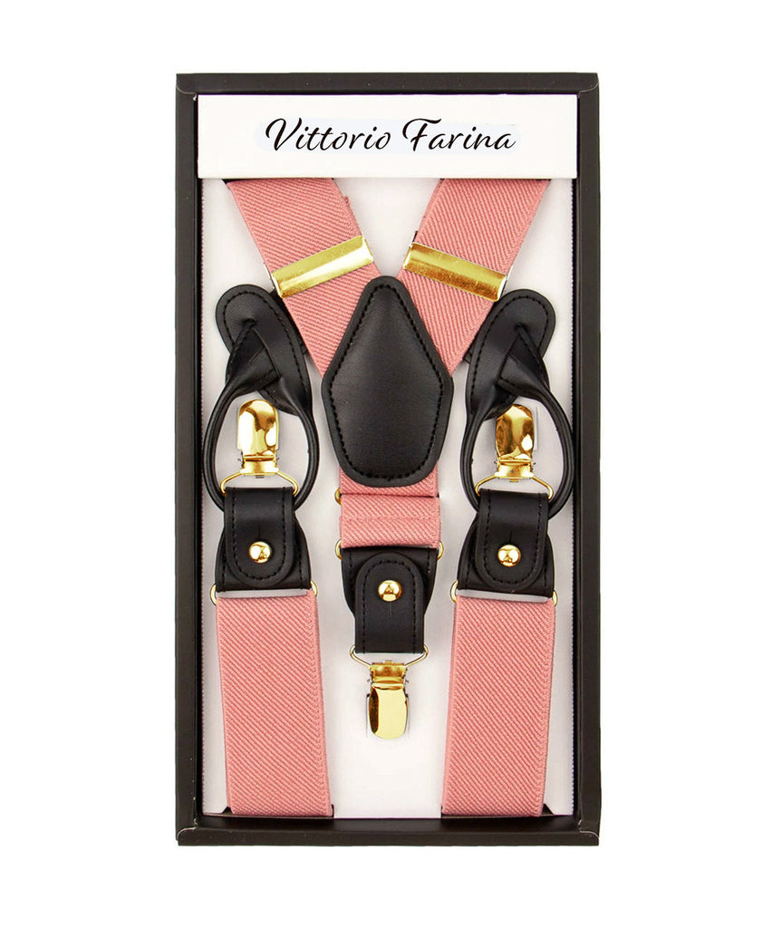 Vittorio Farina Men's Convertible Suspender in Gift Box: 70% Polyester & 30% Elastomer