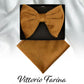 Vittorio Farina Men's Velvet Teardrop Bow Tie & Pocket Square in Gift Box