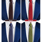 Vittorio Farina Men's Satin Skinny Necktie (Multipack)