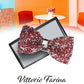 Vittorio Farina Men's Rhinestone Bow Tie in Gift Box