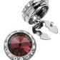 Vittorio Vico  Men's Crystal Colorstone Button Cover