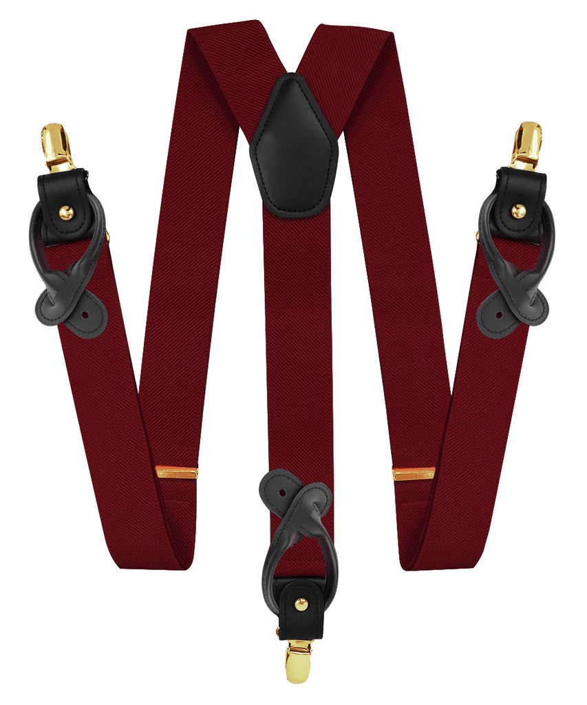 Vittorio Farina Men's Convertible Suspender in Gift Box: 70% Polyester & 30% Elastomer