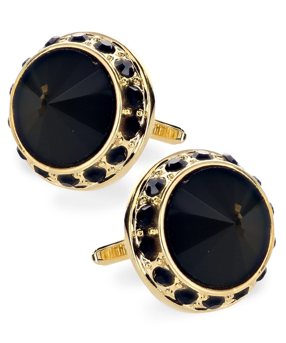 Vittorio Vico Large Bling Colorstone Cufflinks: CL15XX Series