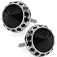 Vittorio Vico Large Bling Colorstone Cufflinks: CL15XX Series