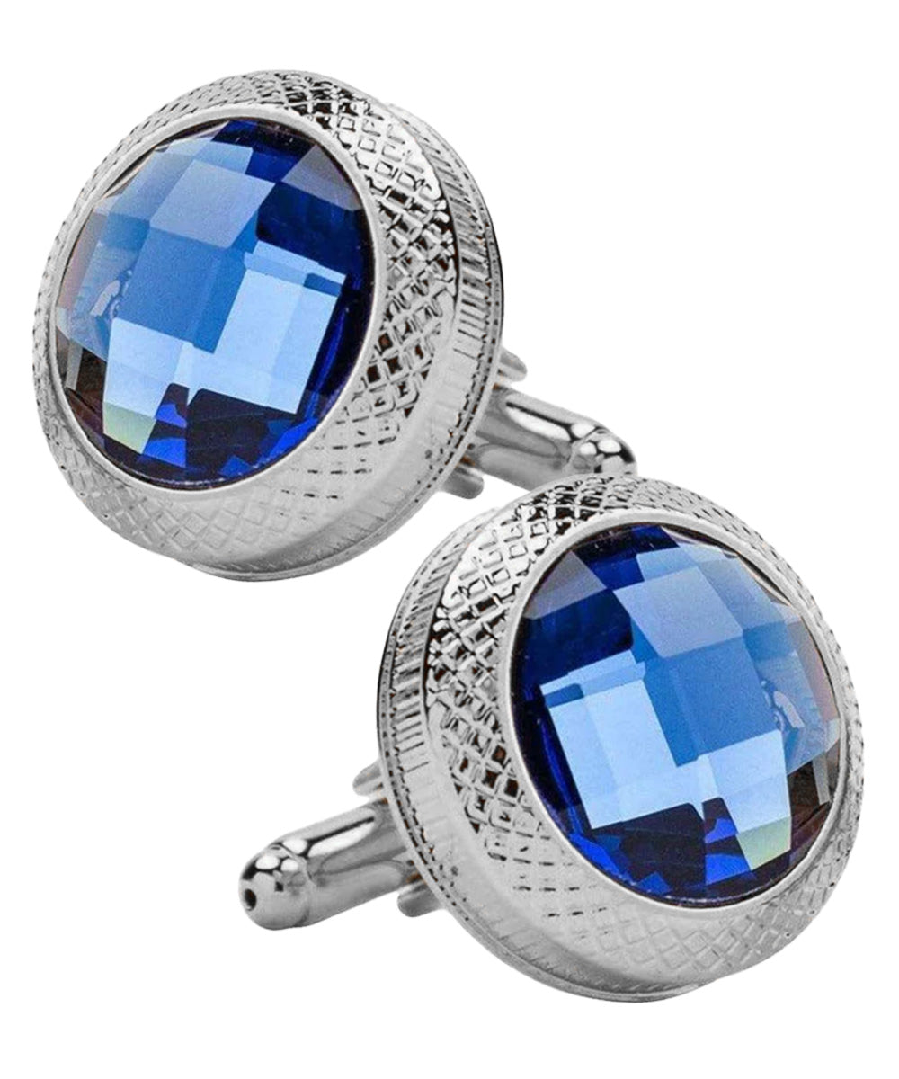 Vittorio Vico Button Colorstone Cufflinks: CL18XX Series - cl - 1807 - Classy Cufflinks