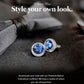 Vittorio Vico Button Colorstone Cufflinks: CL18XX Series - cl - 1807 - Classy Cufflinks