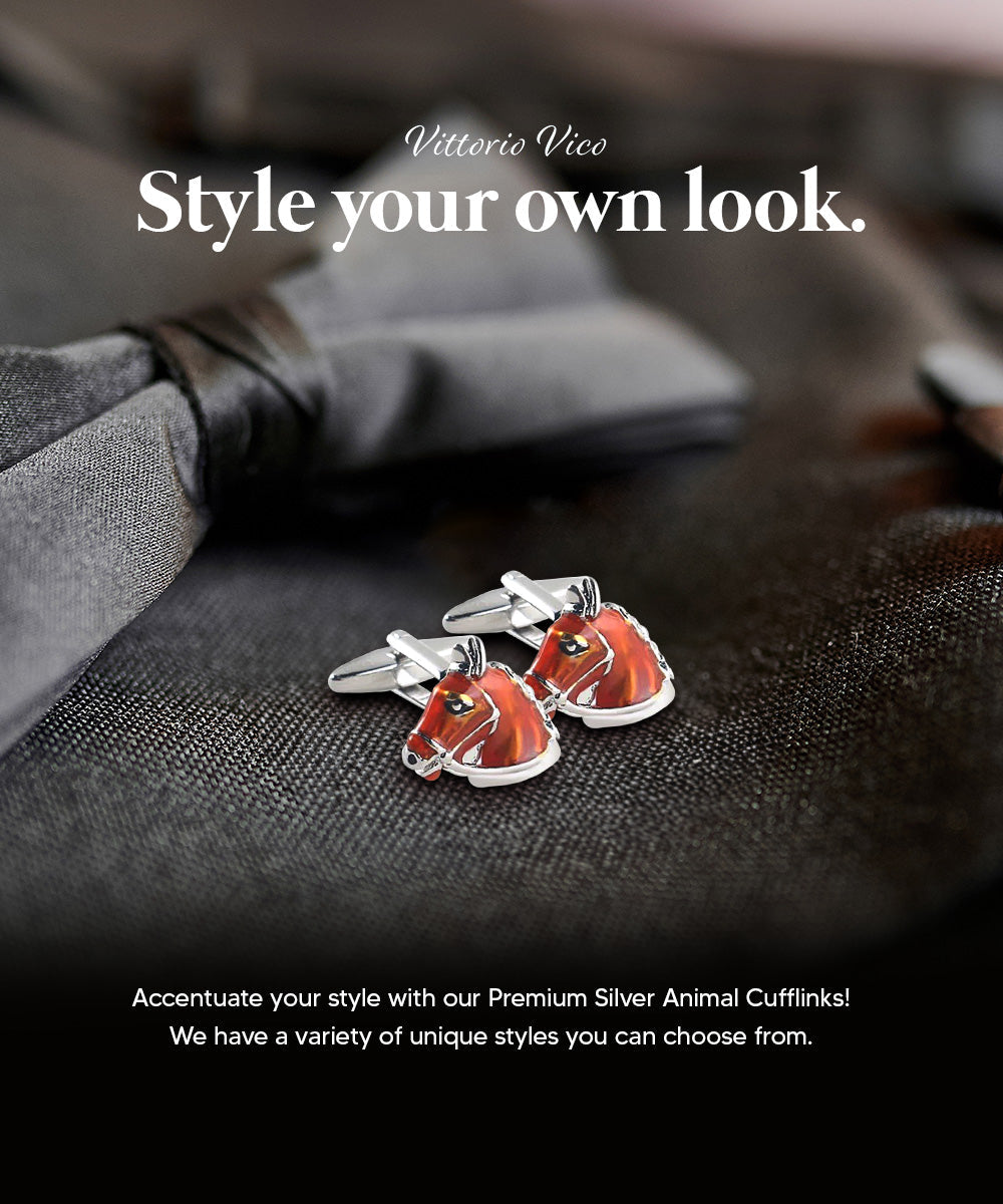 Vittorio Vico Animal Themed Cufflinks in Gift Box: CL36XX Series