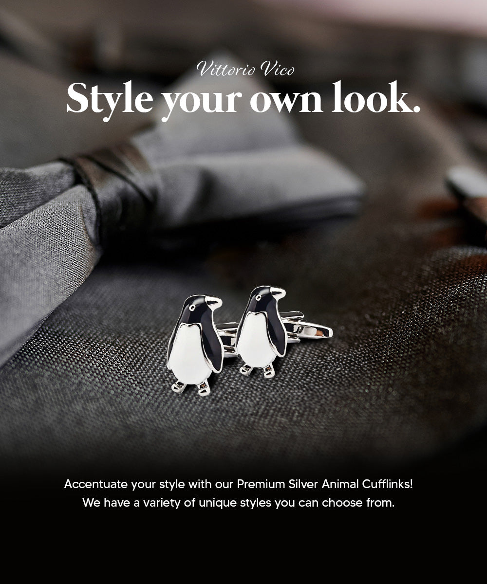 Vittorio Vico Animal Themed Cufflinks in Gift Box: CL36XX Series