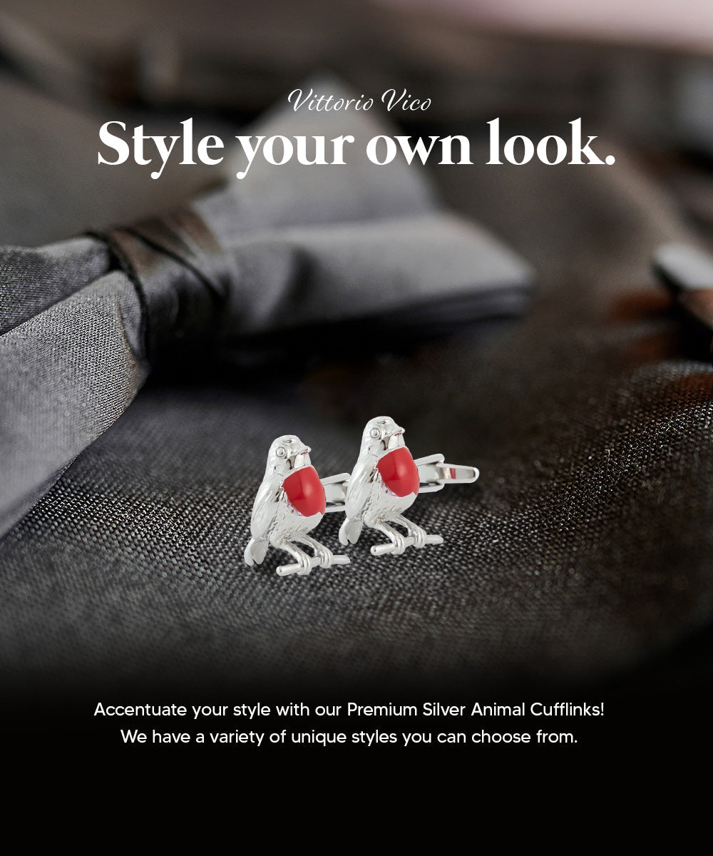 Vittorio Vico Animal Themed Cufflinks in Gift Box: CL36XX Series