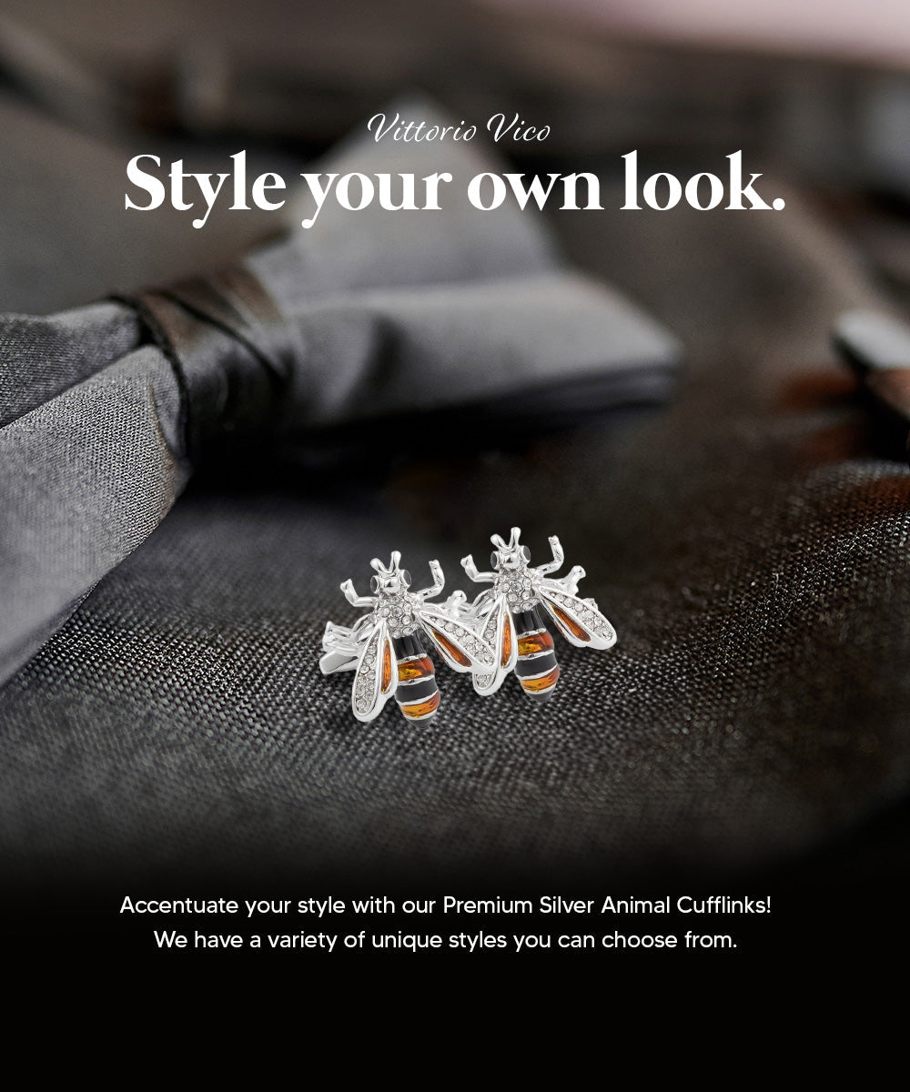 Vittorio Vico Animal Themed Cufflinks in Gift Box: CL36XX Series