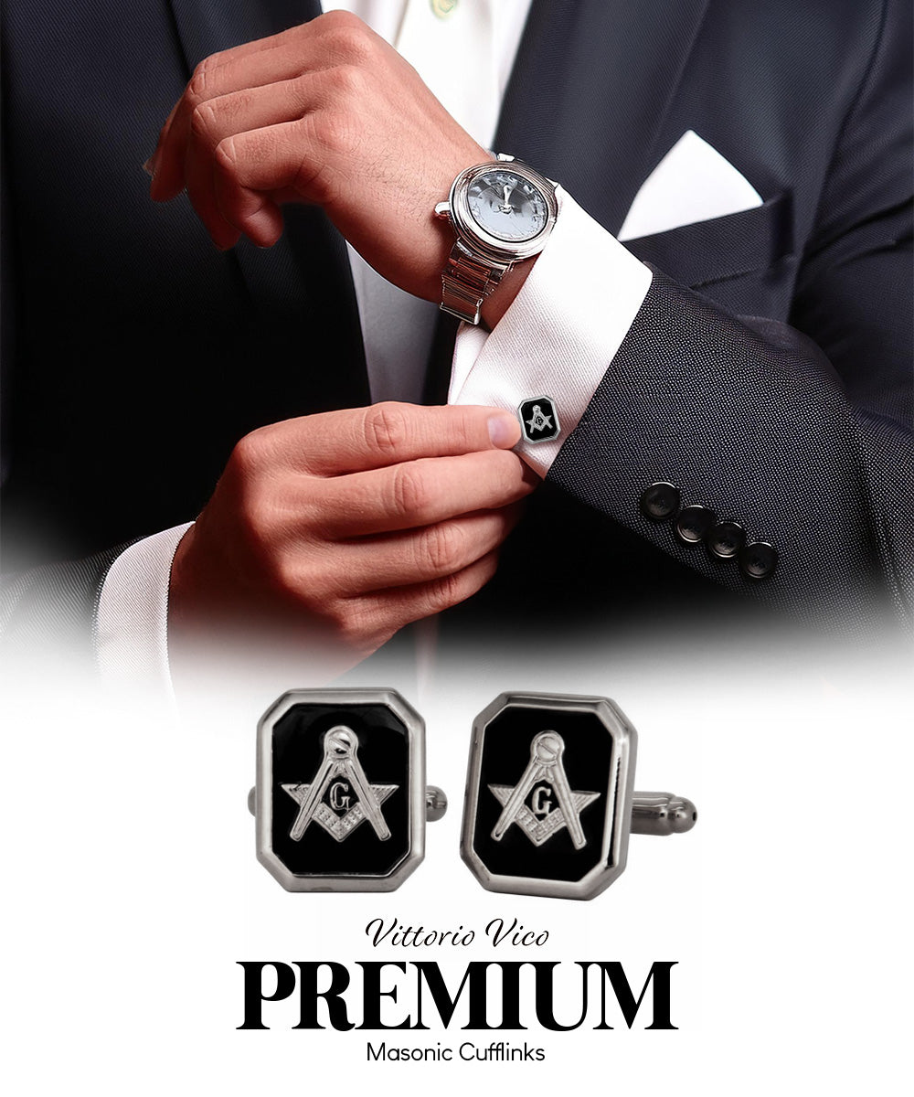 Vittorio Vico Masonic Themed Cufflinks: CL39XX Series - cl - 3906 - Classy Cufflinks