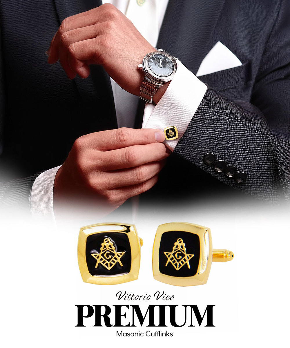 Vittorio Vico Masonic Themed Cufflinks: CL39XX Series - cl - 3907 - Classy Cufflinks