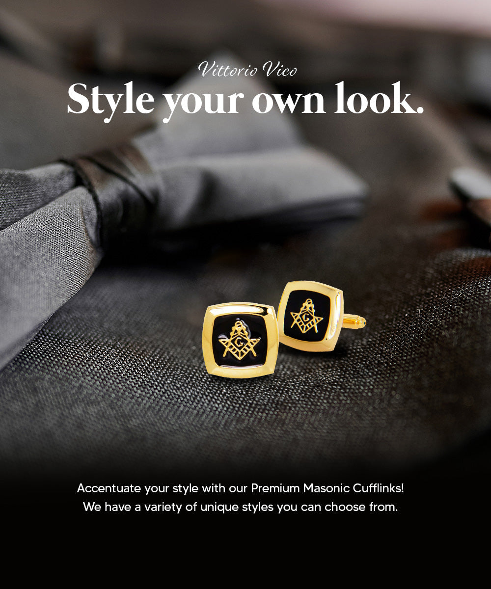 Vittorio Vico Masonic Themed Cufflinks: CL39XX Series - cl - 3907 - Classy Cufflinks