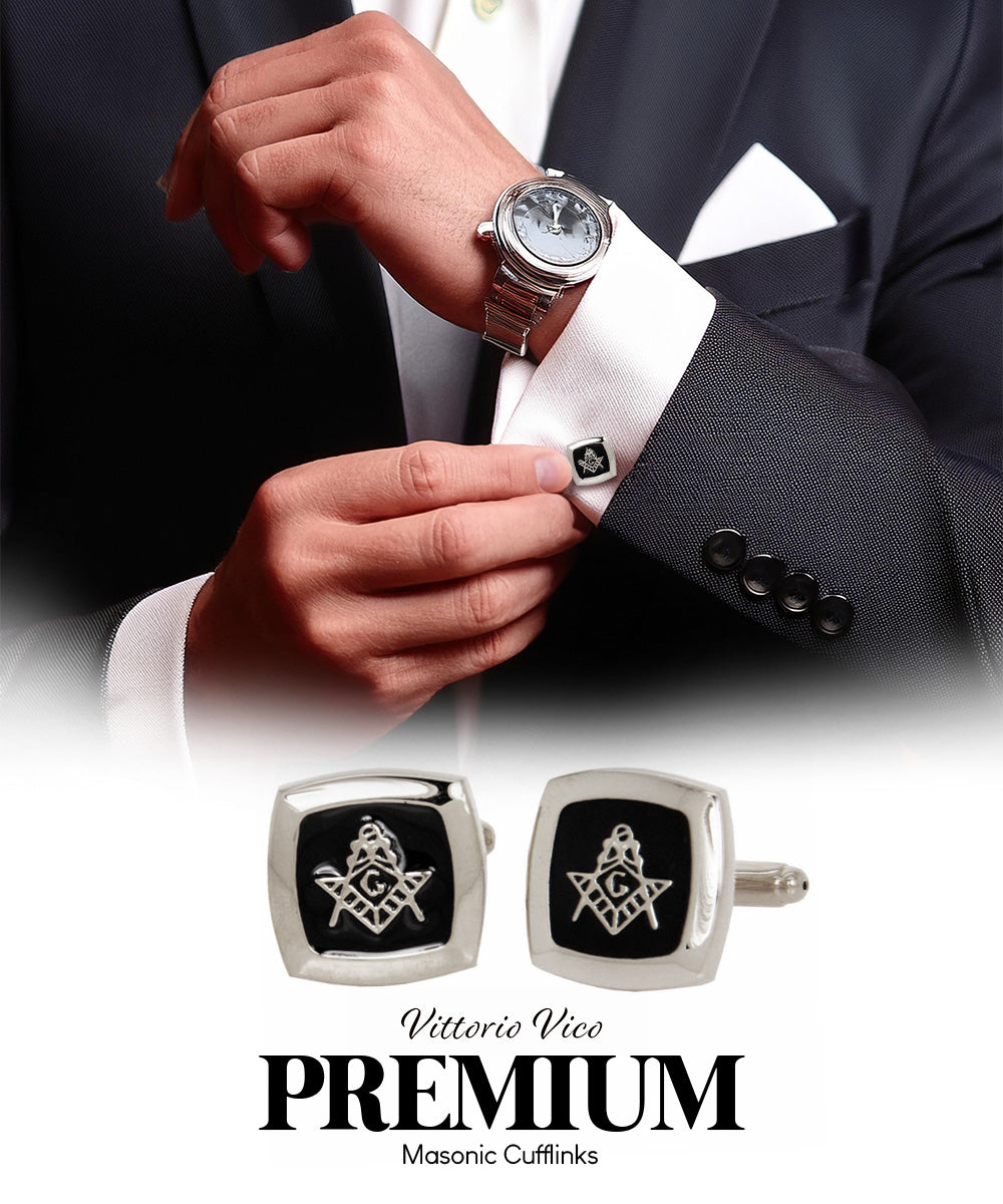 Vittorio Vico Masonic Themed Cufflinks: CL39XX Series