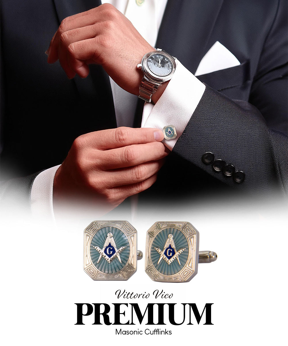 Vittorio Vico Masonic Themed Cufflinks: CL39XX Series