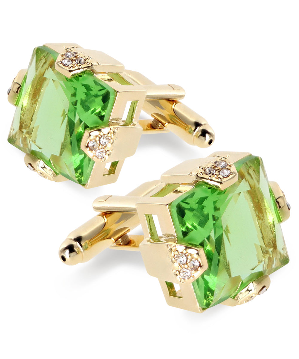 Vittorio Vico Princess Cut Colorstone Cufflinks: CL13XX Series