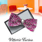 Vittorio Farina Men's Rhinestone Bow Tie in Gift Box