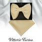 Vittorio Farina Men's Velvet Teardrop Bow Tie & Pocket Square in Gift Box