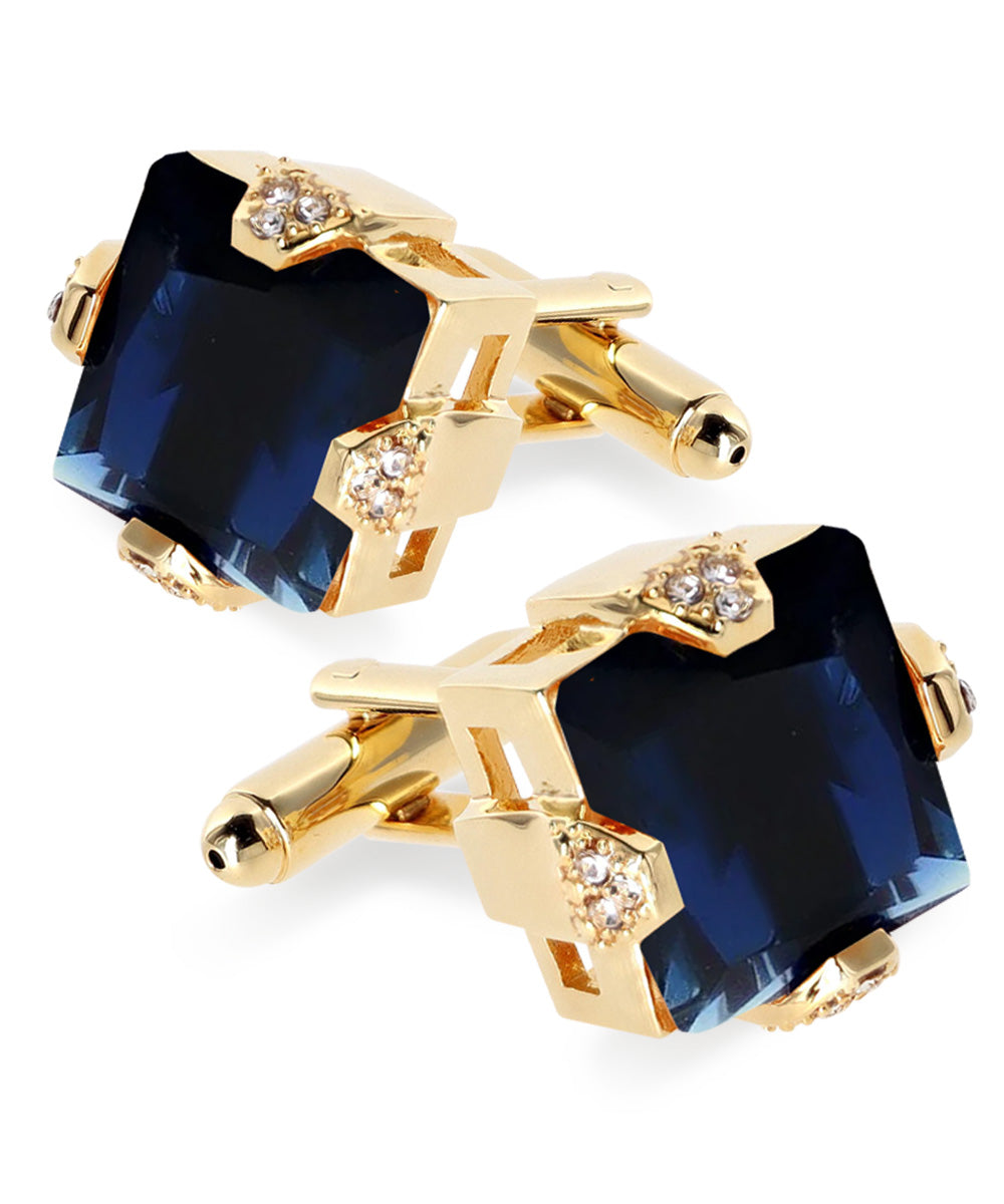 Vittorio Vico Princess Cut Colorstone Cufflinks: CL13XX Series