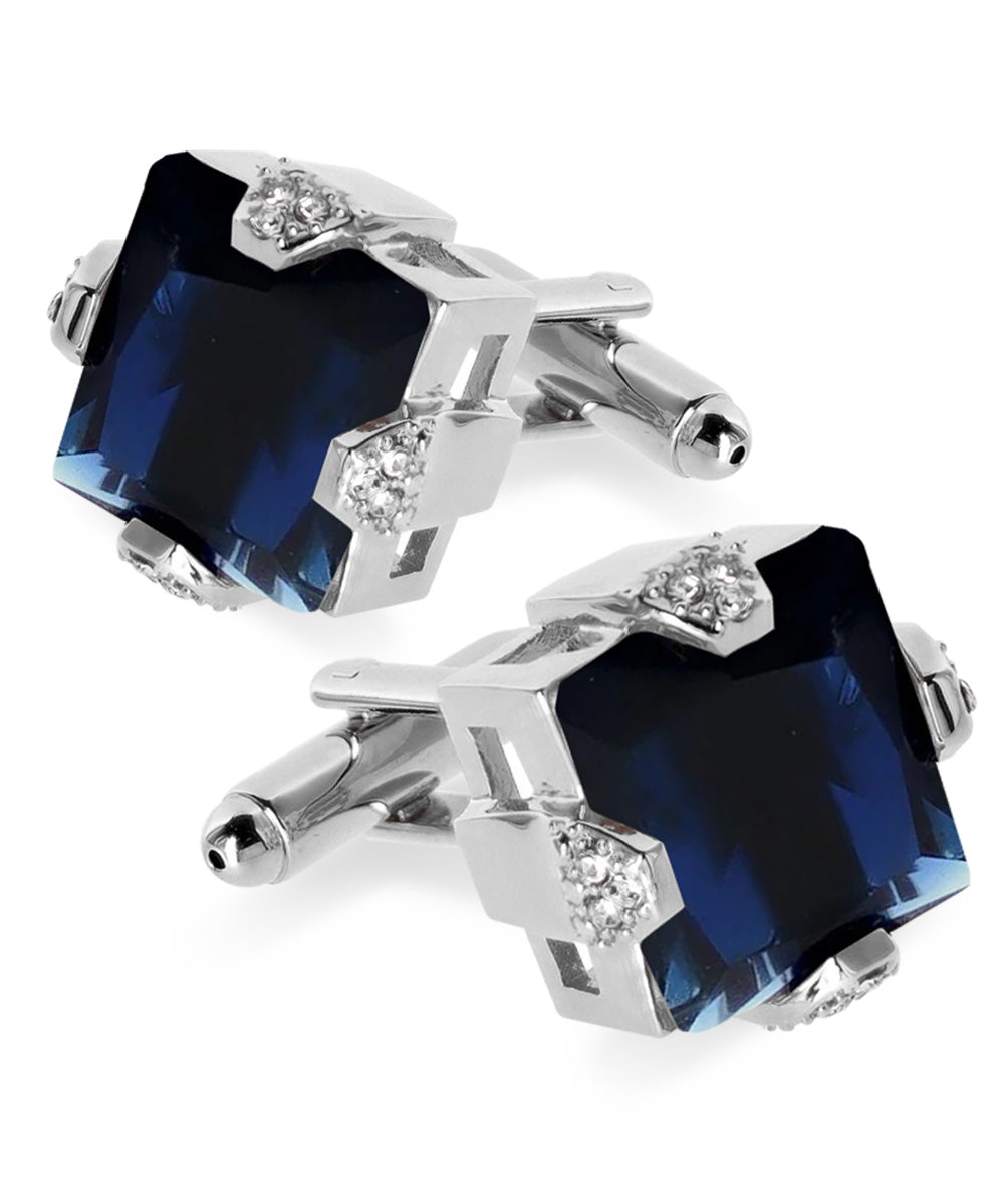 Vittorio Vico Princess Cut Colorstone Cufflinks: CL13XX Series