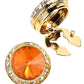 Vittorio Vico  Men's Crystal Colorstone Button Cover