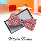 Vittorio Farina Men's Rhinestone Bow Tie in Gift Box