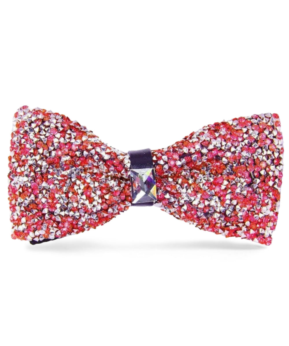 Vittorio Farina Men's Rhinestone Bow Tie in Gift Box