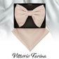 Vittorio Farina Men's Velvet Teardrop Bow Tie & Pocket Square in Gift Box