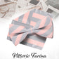 Vittorio Farina Men's Striped Satin Bow Tie & Pocket Square in Gift Box