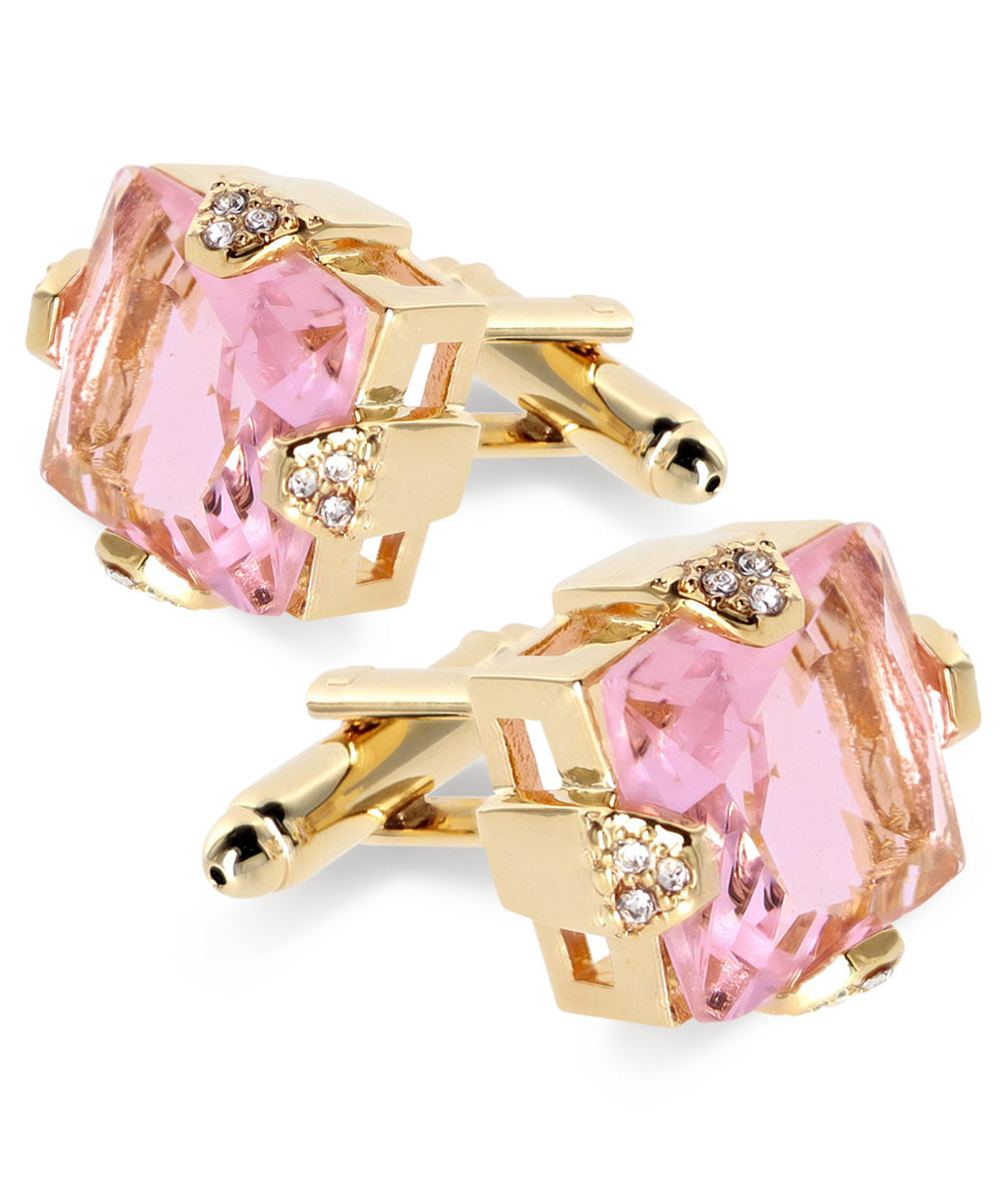 Vittorio Vico Princess Cut Colorstone Cufflinks: CL13XX Series