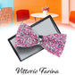 Vittorio Farina Men's Rhinestone Bow Tie in Gift Box