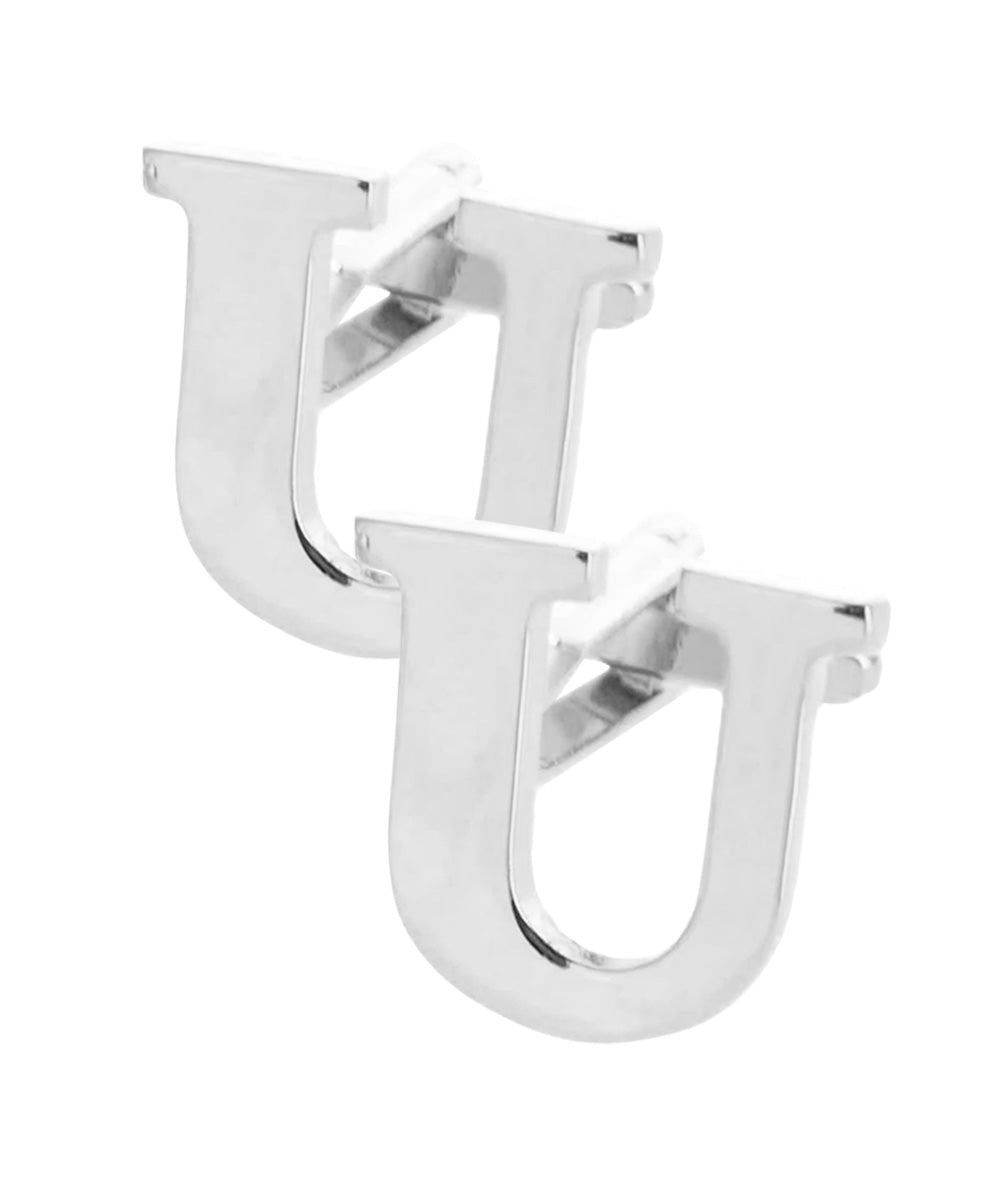 Vittorio Vico Plain Initial Cufflinks in Gift Box