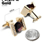 Vittorio Vico Princess Cut Crystal Colorstone Cufflinks: CL14XX Series